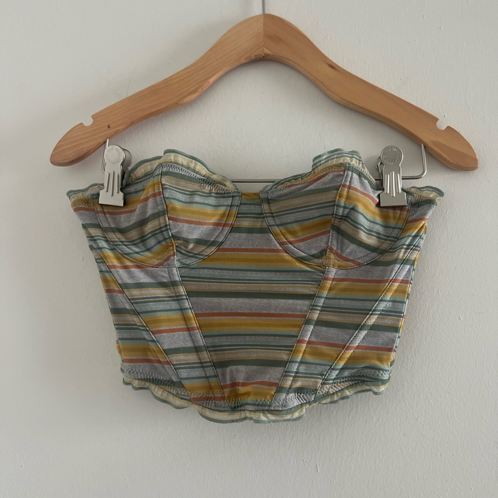Striped Corset Top